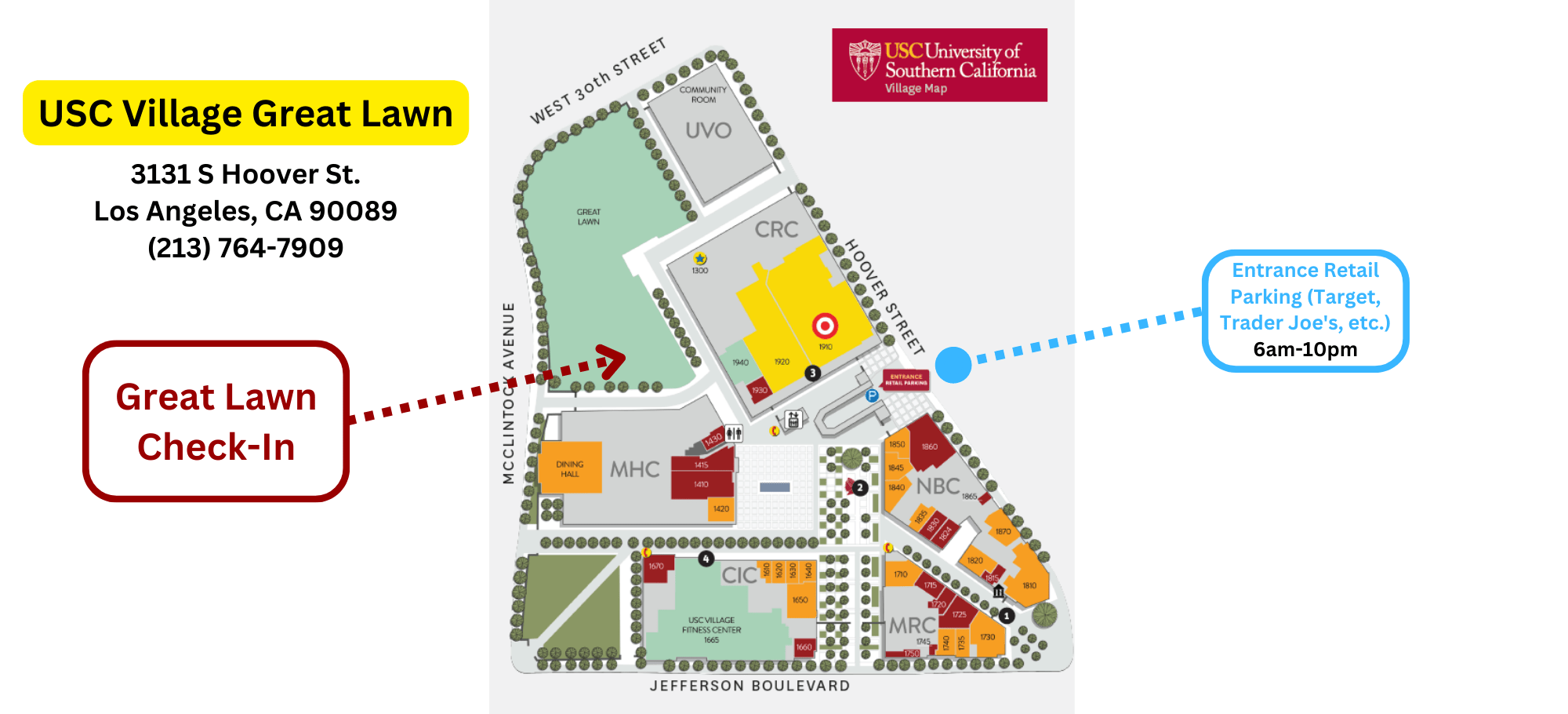 USC Summer Programs commuter student check in
