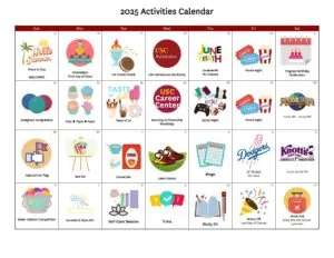 USC Summer Programs 2025 Activities Calendar